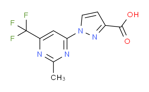 CAS No. 1713640-04-0, 1-(2-Methyl-6-(trifluoromethyl)pyrimidin-4-yl)-1H-pyrazole-3-carboxylic acid