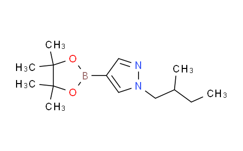 CAS No. 1080642-19-8, 1-(2-Methylbutyl)-4-(4,4,5,5-tetramethyl-1,3,2-dioxaborolan-2-yl)-1H-pyrazole