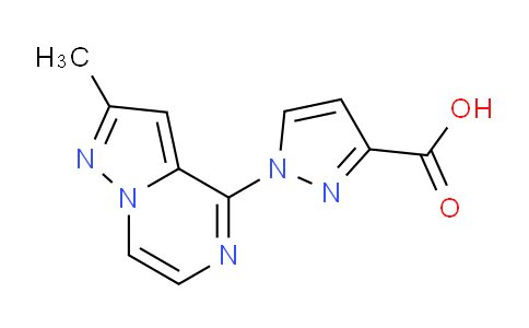 CAS No. 1710674-95-5, 1-(2-Methylpyrazolo[1,5-a]pyrazin-4-yl)-1H-pyrazole-3-carboxylic acid