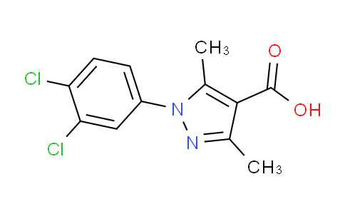 CAS No. 477710-54-6, 1-(3,4-Dichlorophenyl)-3,5-dimethyl-1H-pyrazole-4-carboxylic acid