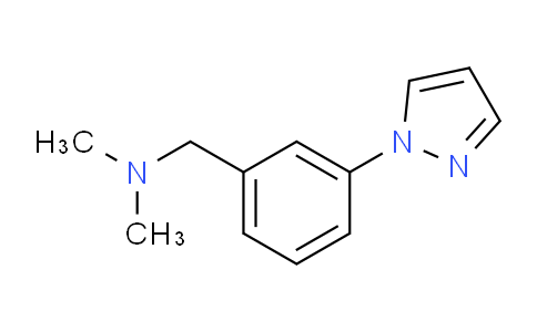 CAS No. 1003993-34-7, 1-(3-(1H-Pyrazol-1-yl)phenyl)-N,N-dimethylmethanamine
