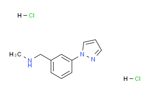 CAS No. 1185294-98-7, 1-(3-(1H-Pyrazol-1-yl)phenyl)-N-methylmethanamine dihydrochloride