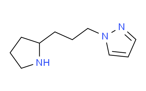 CAS No. 1170892-40-6, 1-(3-(Pyrrolidin-2-yl)propyl)-1H-pyrazole