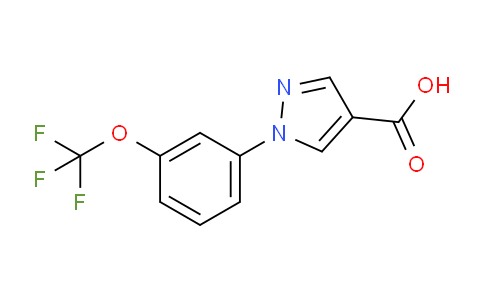 CAS No. 1260773-08-7, 1-(3-(Trifluoromethoxy)phenyl)-1H-pyrazole-4-carboxylic acid