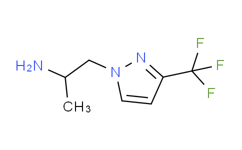CAS No. 1006328-56-8, 1-(3-(Trifluoromethyl)-1H-pyrazol-1-yl)propan-2-amine