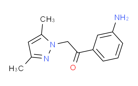 CAS No. 956206-44-3, 1-(3-Aminophenyl)-2-(3,5-dimethyl-1H-pyrazol-1-yl)ethanone