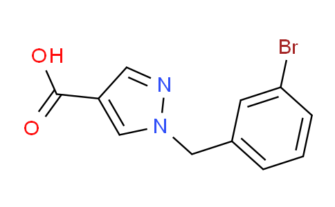 CAS No. 1154882-54-8, 1-(3-Bromobenzyl)-1H-pyrazole-4-carboxylic acid