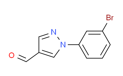 CAS No. 294877-43-3, 1-(3-Bromophenyl)-1H-pyrazole-4-carbaldehyde