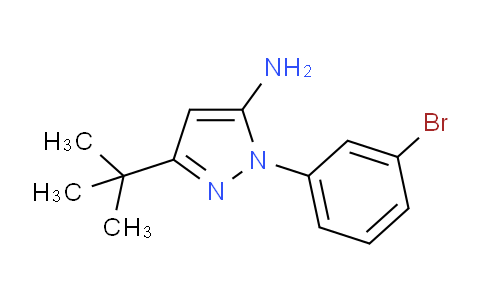 CAS No. 872171-45-4, 1-(3-Bromophenyl)-3-(tert-butyl)-1H-pyrazol-5-amine
