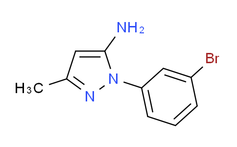 CAS No. 956329-14-9, 1-(3-Bromophenyl)-3-methyl-1H-pyrazol-5-amine