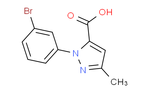 CAS No. 1448684-52-3, 1-(3-Bromophenyl)-3-methyl-1H-pyrazole-5-carboxylic acid