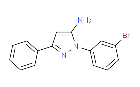 CAS No. 890764-15-5, 1-(3-Bromophenyl)-3-phenyl-1H-pyrazol-5-amine
