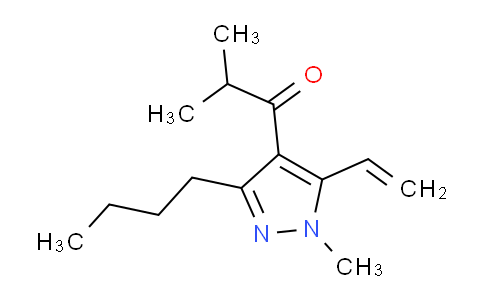 CAS No. 1956335-82-2, 1-(3-Butyl-1-methyl-5-vinyl-1H-pyrazol-4-yl)-2-methylpropan-1-one