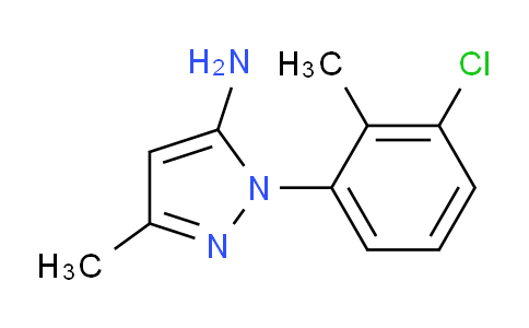 CAS No. 1020703-64-3, 1-(3-Chloro-2-methylphenyl)-3-methyl-1H-pyrazol-5-amine