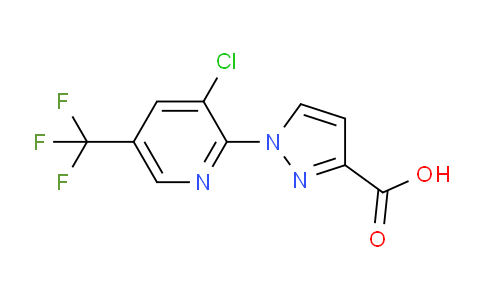 CAS No. 1006962-83-9, 1-(3-Chloro-5-(trifluoromethyl)pyridin-2-yl)-1H-pyrazole-3-carboxylic acid