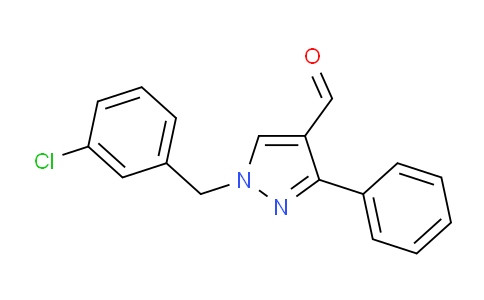 CAS No. 1006472-07-6, 1-(3-Chlorobenzyl)-3-phenyl-1H-pyrazole-4-carbaldehyde