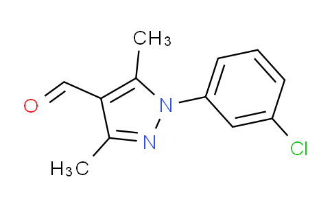 CAS No. 294877-36-4, 1-(3-Chlorophenyl)-3,5-dimethyl-1H-pyrazole-4-carbaldehyde