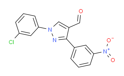 CAS No. 618101-71-6, 1-(3-Chlorophenyl)-3-(3-nitrophenyl)-1H-pyrazole-4-carbaldehyde