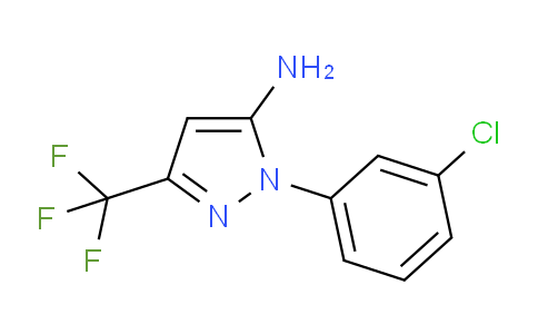 CAS No. 1226291-40-2, 1-(3-Chlorophenyl)-3-(trifluoromethyl)-1H-pyrazol-5-amine