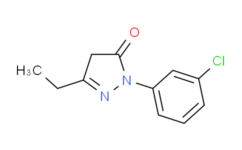 CAS No. 1152512-04-3, 1-(3-Chlorophenyl)-3-ethyl-1H-pyrazol-5(4H)-one