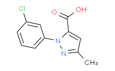 CAS No. 1020240-39-4, 1-(3-Chlorophenyl)-3-methyl-1H-pyrazole-5-carboxylic acid