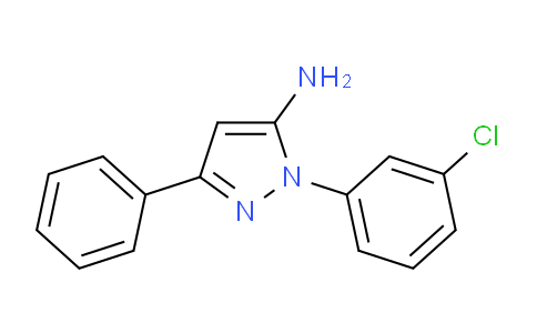 CAS No. 618098-26-3, 1-(3-Chlorophenyl)-3-phenyl-1H-pyrazol-5-ylamine