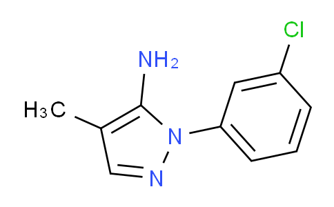 CAS No. 1448855-27-3, 1-(3-Chlorophenyl)-4-methyl-1H-pyrazol-5-amine