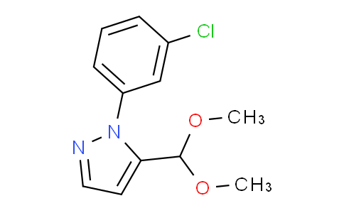 CAS No. 1269293-14-2, 1-(3-Chlorophenyl)-5-(dimethoxymethyl)-1H-pyrazole