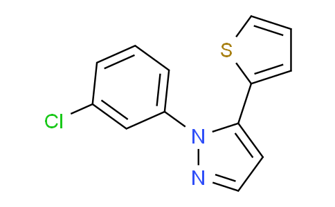 CAS No. 1269294-21-4, 1-(3-Chlorophenyl)-5-(thiophen-2-yl)-1H-pyrazole