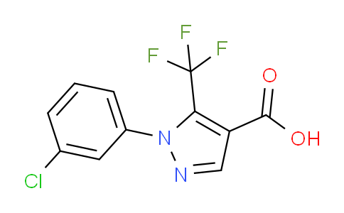 CAS No. 98534-82-8, 1-(3-Chlorophenyl)-5-(trifluoromethyl)-1H-pyrazole-4-carboxylic acid