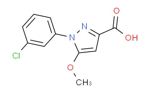 CAS No. 55983-75-0, 1-(3-Chlorophenyl)-5-methoxy-1H-pyrazole-3-carboxylic acid