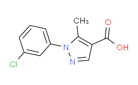 CAS No. 241799-33-7, 1-(3-Chlorophenyl)-5-methyl-1H-pyrazole-4-carboxylic acid