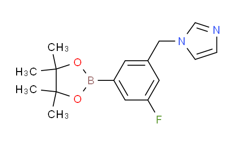 CAS No. 2246882-18-6, 1-(3-Fluoro-5-(4,4,5,5-tetramethyl-1,3,2-dioxaborolan-2-yl)benzyl)-1H-imidazole