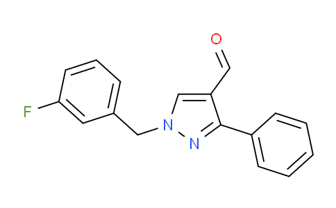 CAS No. 1006472-04-3, 1-(3-Fluorobenzyl)-3-phenyl-1H-pyrazole-4-carbaldehyde