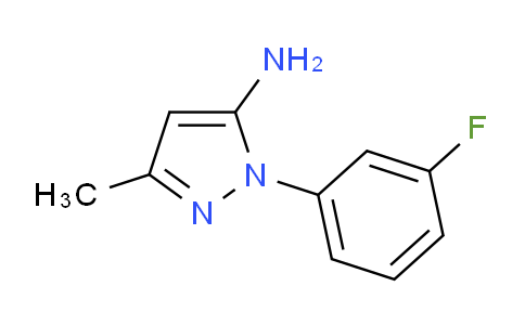 CAS No. 105438-45-7, 1-(3-Fluorophenyl)-3-methyl-1H-pyrazol-5-amine