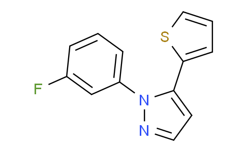 CAS No. 1269293-54-0, 1-(3-Fluorophenyl)-5-(thiophen-2-yl)-1H-pyrazole