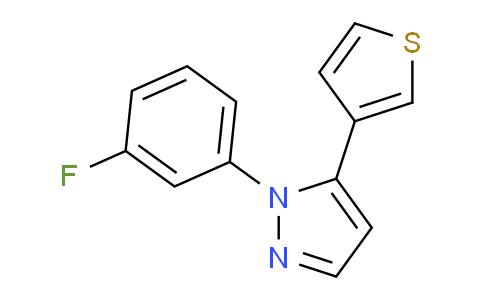 CAS No. 1269291-21-5, 1-(3-Fluorophenyl)-5-(thiophen-3-yl)-1H-pyrazole