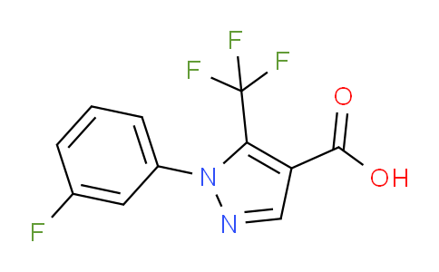 CAS No. 1119489-35-8, 1-(3-Fluorophenyl)-5-(trifluoromethyl)-1H-pyrazole-4-carboxylic acid