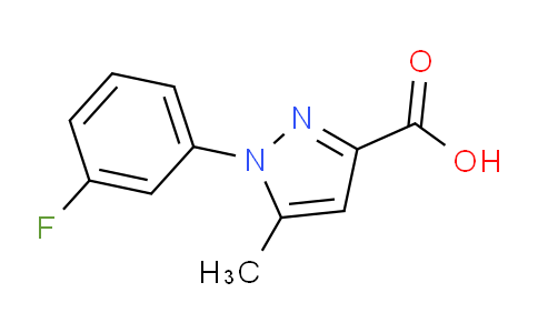 CAS No. 1226167-76-5, 1-(3-Fluorophenyl)-5-methyl-1H-pyrazole-3-carboxylic acid