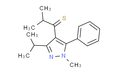 CAS No. 1956327-86-8, 1-(3-Isopropyl-1-methyl-5-phenyl-1H-pyrazol-4-yl)-2-methylpropane-1-thione