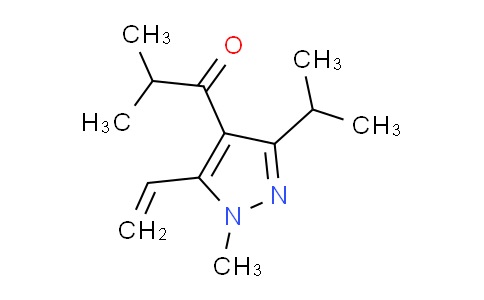 CAS No. 1956381-77-3, 1-(3-Isopropyl-1-methyl-5-vinyl-1H-pyrazol-4-yl)-2-methylpropan-1-one