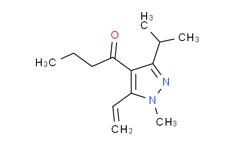 CAS No. 1956327-39-1, 1-(3-Isopropyl-1-methyl-5-vinyl-1H-pyrazol-4-yl)butan-1-one