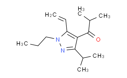 CAS No. 1956370-11-8, 1-(3-Isopropyl-1-propyl-5-vinyl-1H-pyrazol-4-yl)-2-methylpropan-1-one