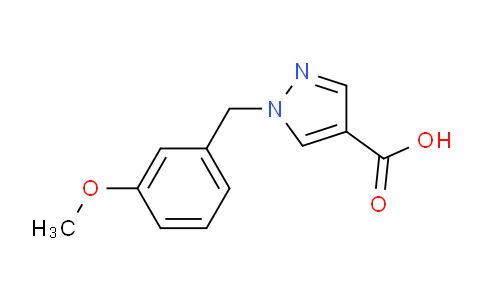 CAS No. 1155065-29-4, 1-(3-Methoxybenzyl)-1H-pyrazole-4-carboxylic acid