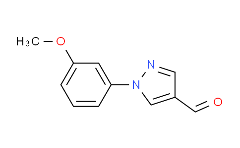 CAS No. 1013835-89-6, 1-(3-Methoxyphenyl)-1H-pyrazole-4-carbaldehyde