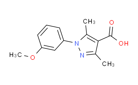 CAS No. 1176582-38-9, 1-(3-Methoxyphenyl)-3,5-dimethyl-1H-pyrazole-4-carboxylic acid