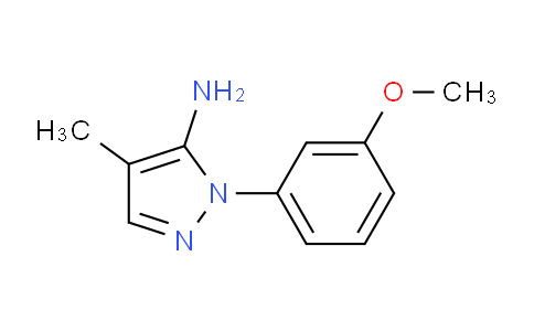 CAS No. 1349717-38-9, 1-(3-Methoxyphenyl)-4-methyl-1H-pyrazol-5-amine
