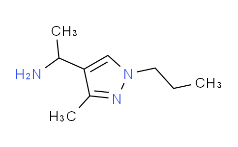 CAS No. 1006483-45-9, 1-(3-Methyl-1-propyl-1H-pyrazol-4-yl)ethanamine