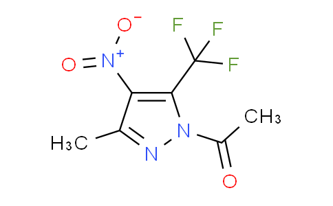 CAS No. 1017793-88-2, 1-(3-Methyl-4-nitro-5-(trifluoromethyl)-1H-pyrazol-1-yl)ethanone