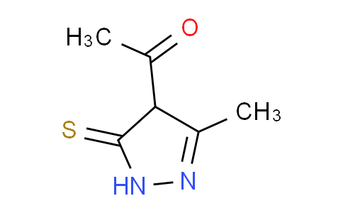 CAS No. 211988-12-4, 1-(3-Methyl-5-thioxo-4,5-dihydro-1H-pyrazol-4-yl)ethanone